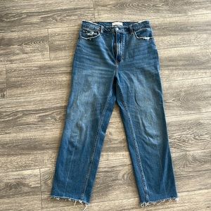 Abercrombie + Fitch Ankle Straight Ultra High Rise